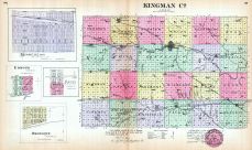 Kingman County, Ninnescah, Edmond, Bross, Oronoque, Kansas State Atlas 1887